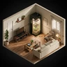 Kit de armario de cultivo 90x90x200 RQS