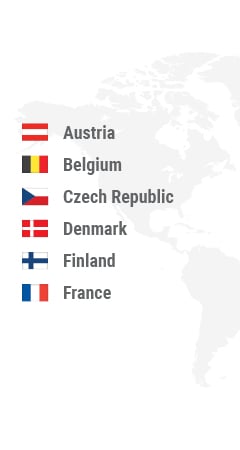 Austria, Belgium, Bulgaria, Croatia, Cyprus, Czech Republic, Denmark, Estonia, Finland, France, Germany