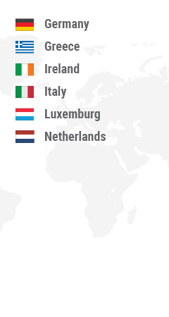 Greece, Hungary, Ireland, Italy, Latvia Lithuania, Luxemburg, Macedonia, Malta, Monaco