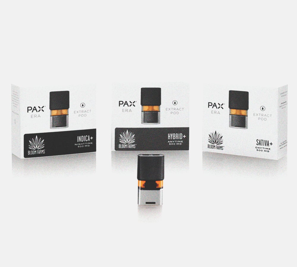 An Overview Of Cannabis Cartridges Cápsulas Pax Era para vaporizadores, disponibles en variedades Indica, Hybrid y Sativa. Diseño elegante y moderno.