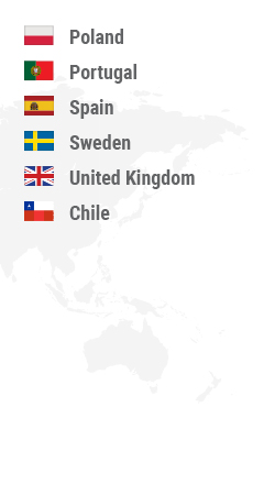 Montenegro, Netherlands, Norway, Poland, Portugal, Romania, San Marino, Slovakia, Slovenia, Spain, Sweden, United Kingdom