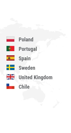 Montenegro, Netherlands, Norway, Poland, Portugal, Romania, San Marino, Slovakia, Slovenia, Spain, Sweden, United Kingdom