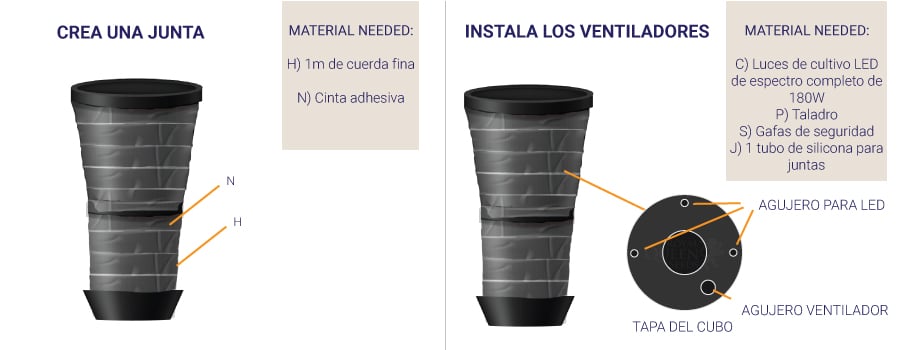 INSTALA LOS VENTILADORES