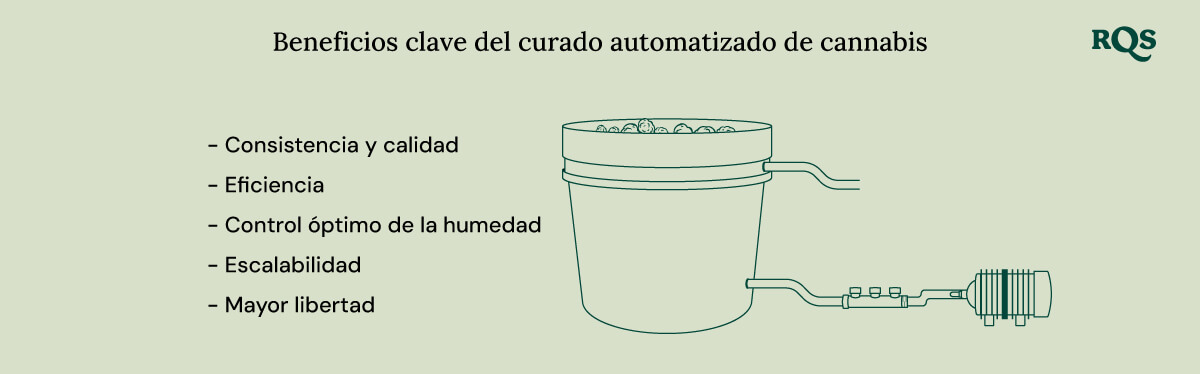 Key benefits of automated cannabis curing