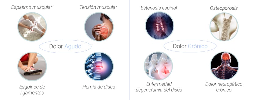 Causas comunes y tipos de dolor de espalda