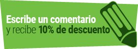 escribe un comentario y recibe 10% de descuento