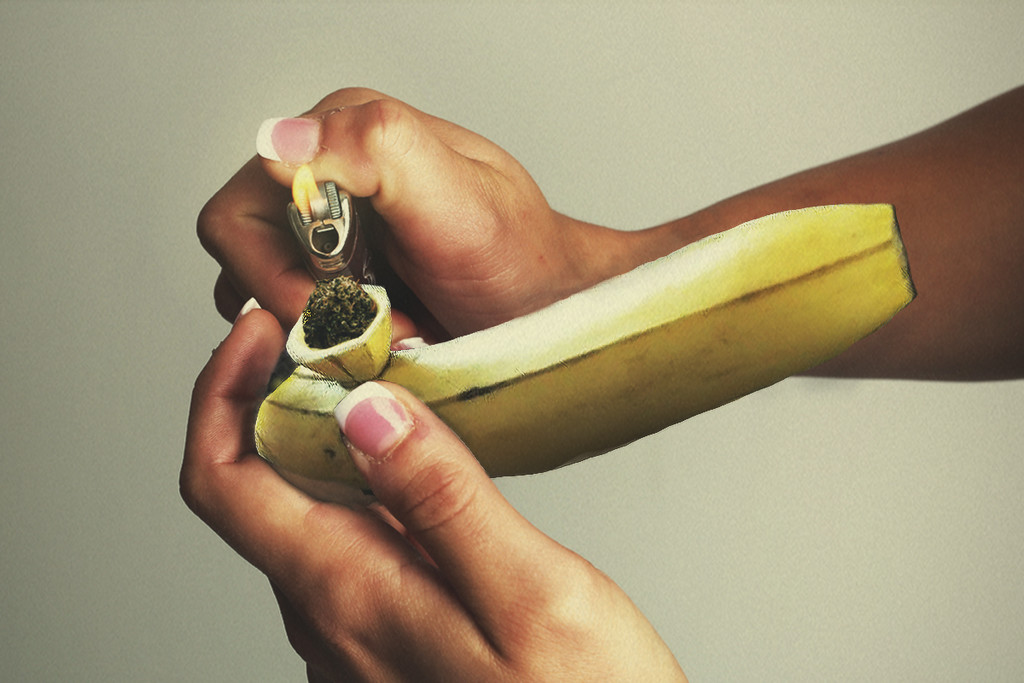 Cómo hacer una pipa con un plátano