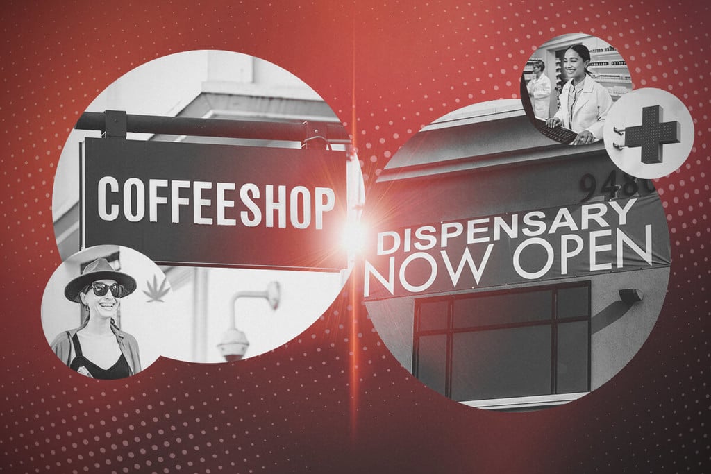 ¿En qué se diferencian un coffeeshop y un dispensario de marihuana?