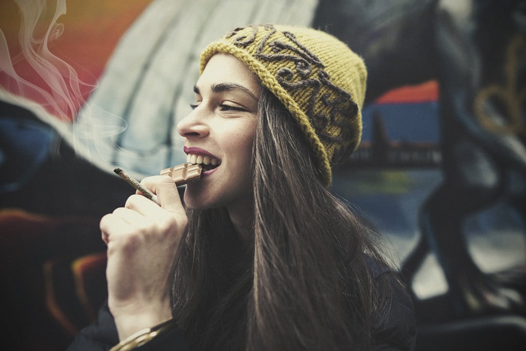 Cómo combinar chocolate y marihuana