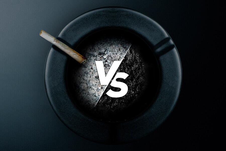 Ceniza de marihuana blanca o negra: ¿Importa el color?