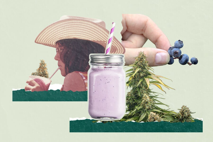 Batido de arándanos con marihuana: 3 originales recetas